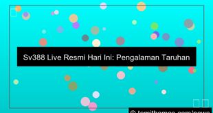 gambar sv388 live resmi hari ini