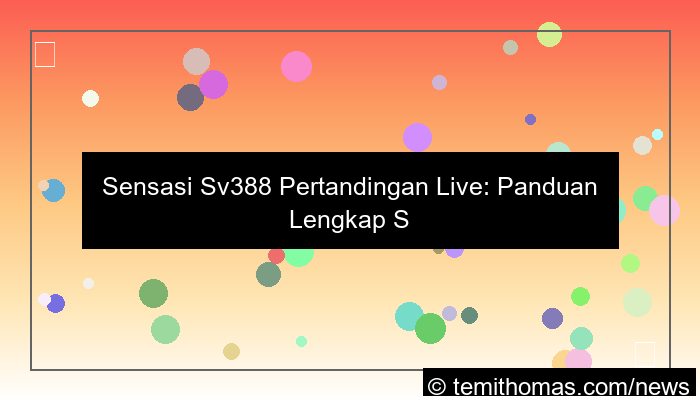 gambar sv388 pertandingan live