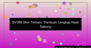 sv388 skor terbaru