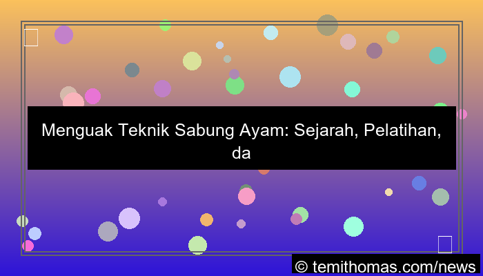 ilustrasi teknik sabung ayam