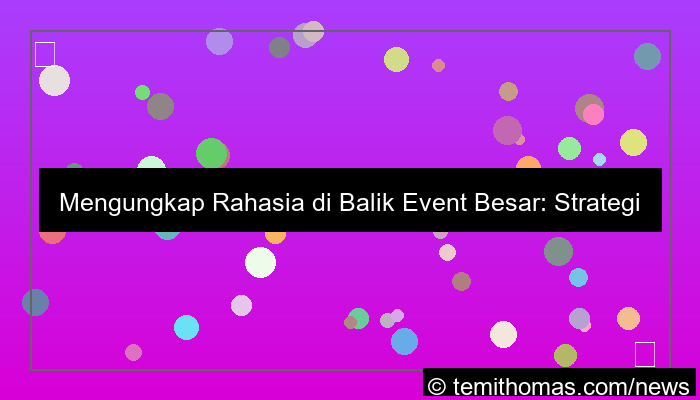 wala meron event besar