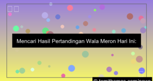 grafik wala meron hasil pertandingan hari ini