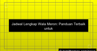 wala meron jadwal lengkap