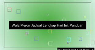 wala meron jadwal lengkap hari ini