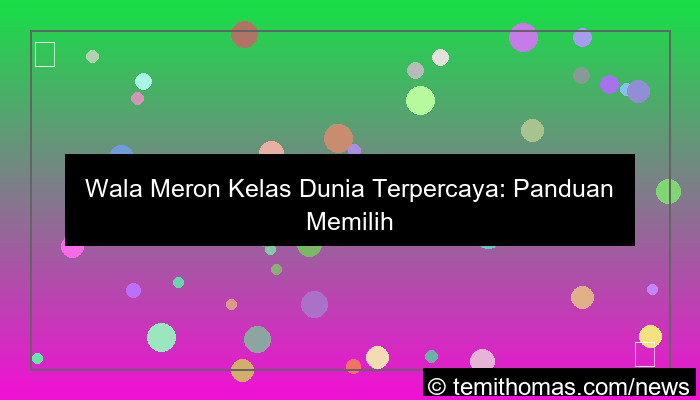 wala meron kelas dunia terpercaya