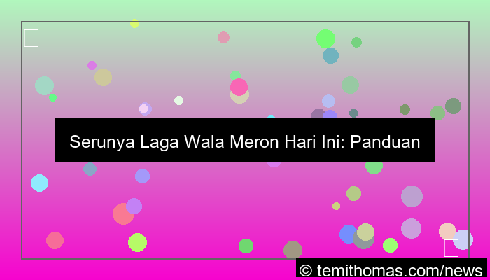 gambar wala meron laga seru hari ini