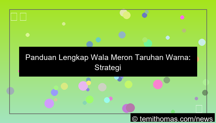 visual wala meron taruhan warna