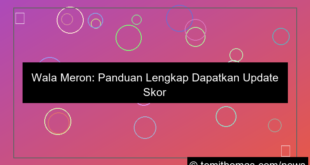 ilustrasi wala meron update skor tercepat