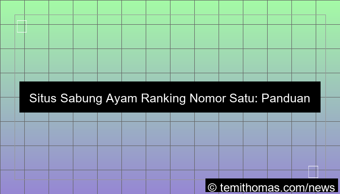 situs sabung ayam ranking nomor satu