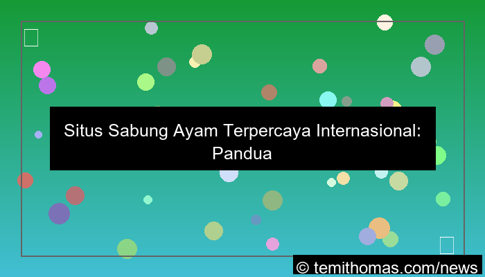 situs sabung ayam terpercaya internasional