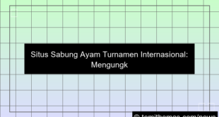 situs sabung ayam turnamen internasional
